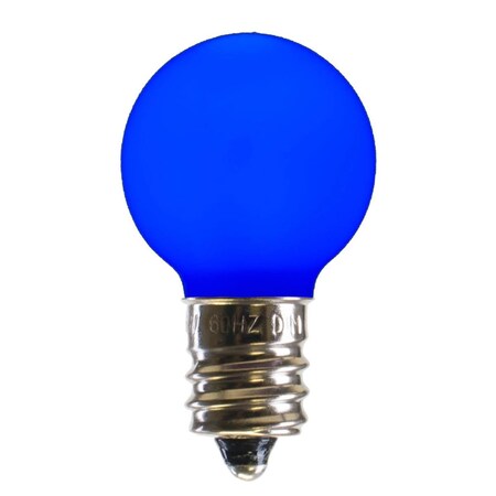 Vickerman 0.96 watt G30 Blue Ceramic LED Bulb with E12 Nickel Base 25 per Bag XLEDCG32-25